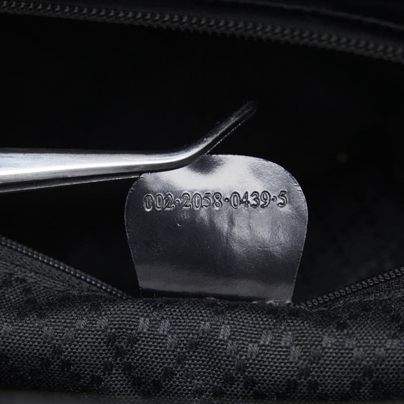 Gucci Nylon Bamboo Top Handle Bag  Canvas Handbag 002 2058 in Good condition - Picture 10 of 11